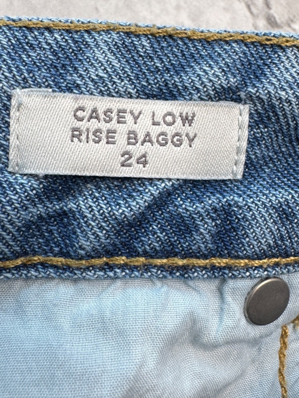 PacSun Casey Wide Leg Low Rise Baggy Jeans Size 24 Light Wash Y2K Streetwear - Picture 5 of 13